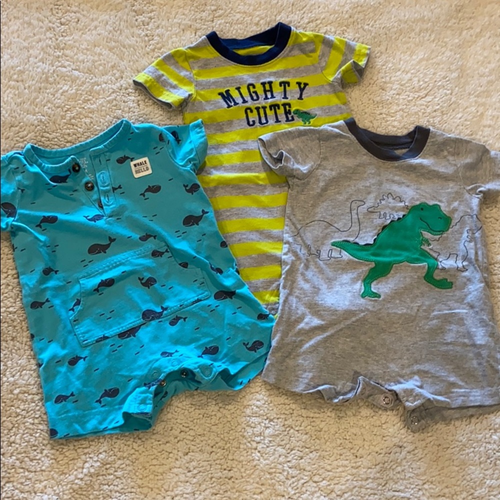 Baby Boy’s Short Rompers